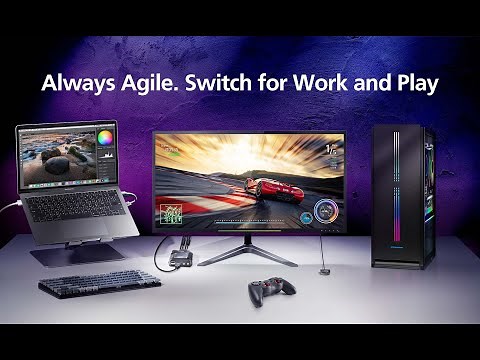 ATEN CS22H 2-Port USB 4K HDMI Cable KVM Switch with Remote Port Selector