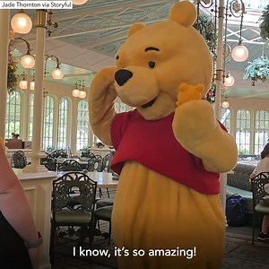 944K views · 53K reactions | This woman surprises Winnie the Pooh with a mini crocheted version of himself at Walt Disney World!  https://gma.abc/3EVoENo | Good Morning America | Facebook