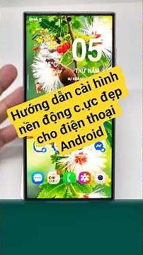 Instructions on how to install stunning live wallpapers for Android phones.