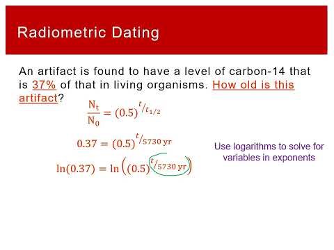 CHEM 1412 Lecture 4/20-4/21 Part 3: Radiometric Dating