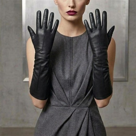 Elegant Opera Length Sheepskin Leather Gloves Women’s Evening Formal Long Gloves - Etsy