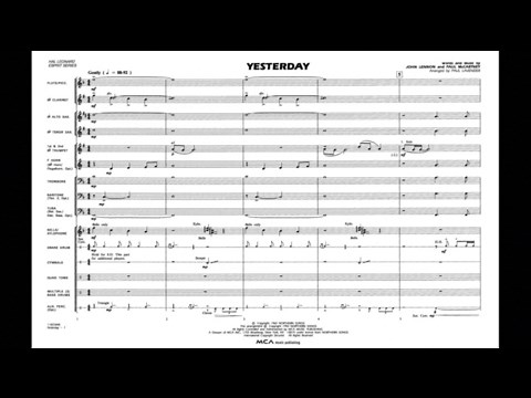 Yesterday by John Lennon and Paul McCartney/arr. Paul Lavender