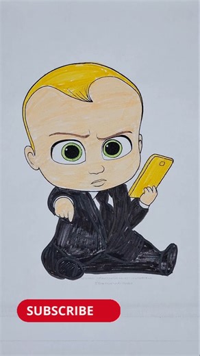 Easy Cartoon Character for Kids – Coloring Tutorial #colortutorial #colorart