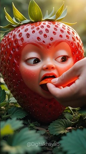 AI Eating Fruits 🍎🍌🍓🍉🍊 | Satisfying Fruit Eating Shorts | Viral AI Video #ai #fruiteating #shorts