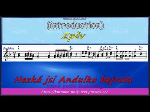 Hezká jsi Andulko bejvala zpěv
