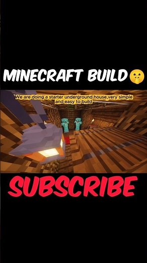 Minecraft Underground House 🏠 | Secret Base Tutorial #shorts