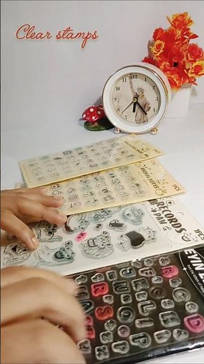 clear stamps♥️#beginners #journaling #youtubeloves#youtubeshorts #helpful #clearstamps