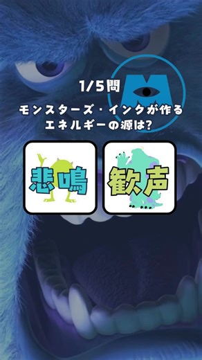 モンスターズ・インク マニア向けクイズ挑戦