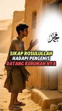 sikap mulia rosulullah dalam menghadapi pengemis⁉️