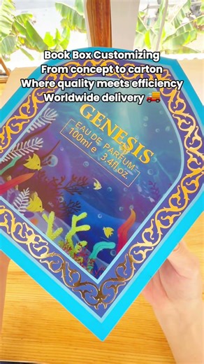 Book box, put the underwater world on the box, seduction of blue!