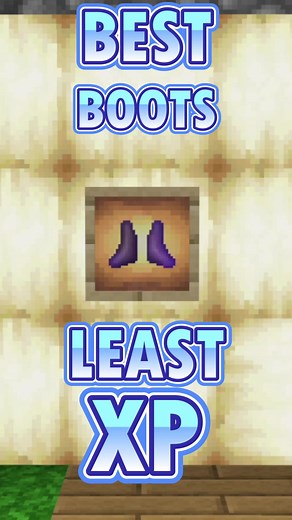 BEST BOOTS LEAST XP!#minecraftenchantment #minecraft #minecrafter #minecrafthack #minecrafttutorial #minecraftsurvival #minecraftbedrock