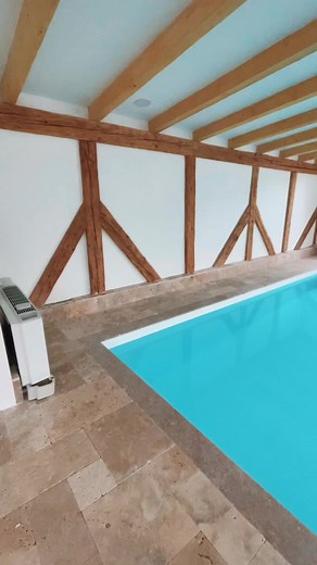 Stunning Indoor Swimming Pool with Modern Design Features