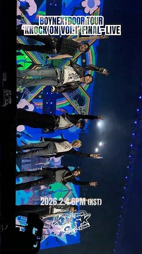 BOYNEXTDOOR TOUR ‘KNOCK ON Vol.1’ FINAL - LIVE 𝙘𝙤𝙢𝙞𝙣𝙜 𝙨𝙤𝙤𝙣...