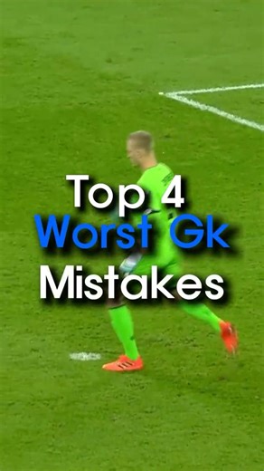Top 4 Worst GK Mistakes of Football!😱🤯