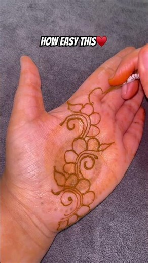 Easy mehndi design for beginners ✨ #mehndi #henna #hennaart #youtubeshorts #mehandi #fahmi #balibey