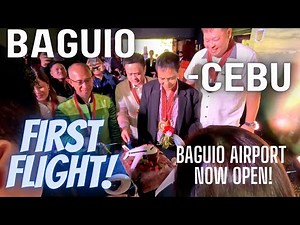 HISTORY MADE! BAGUIO AIRPORT FIRST touchdown! Baguio LOAKAN airport reopens! Dec 16, 2022.