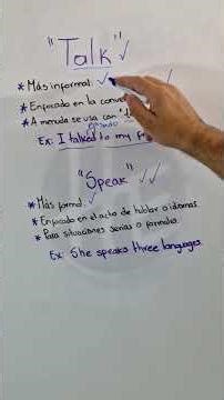 What is the difference between TALK and SPEAK in English? Learn how to use them correctly.