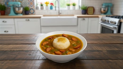 How to make sausage and rice gumbo