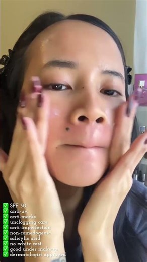 pov you finally found the spf for acne-prone textured skin