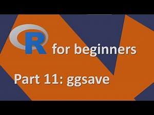R for beginners | Part 11: Save figures with ggsave | Most important R commands