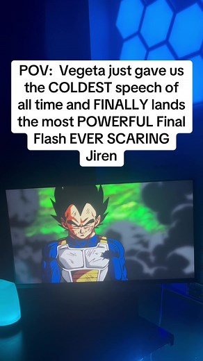 Vegeta Delivers Powerful Speech and Final Flash Against Jiren