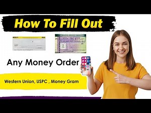 How To Fill Out A Money Order | How to fill money order