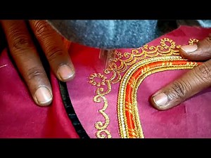 Beautiful Blouse Embroidery Design Making | Easy & Simple