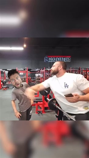 Eric Janicki IFBB Pro on Instagram: "Teacher becomes the student 🧑‍🎓 Thanks @bradleymartyn for showing me the latest in science based lifting ⛓️‍💥⚖️🔬 Follow for more gym advice. #bodybuilding #gym #sciencebased #fitness #funny"