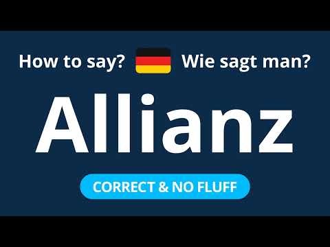How to Pronounce Allianz in German (CORRECTLY!)