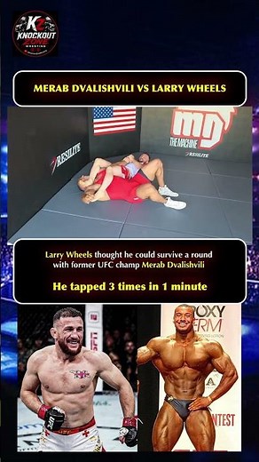 Merab Dvalishvili Made Larry Wheels Tap 3 Times in 60 Seconds. #ufc #mma #larrywheels