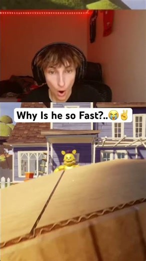 Fred bear hello neighbor running so fast 😂💔 #gaming #funny #horror #helloneighbor