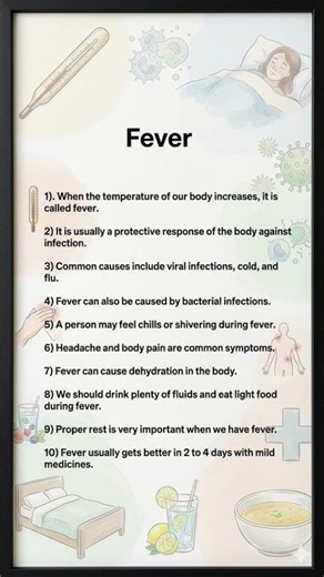 fever || 10 Lines On Fever