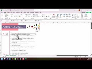 How to Create Wedding Planning Spreadsheet in MS Excel