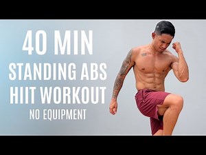 40 Minute ALL STANDING AB WORKOUT – Burn Belly Fat FAST | HIIT for Flat Stomach