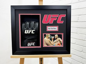 UFC Glove Display Case, 3D Box Frame, Photo & Plaque - Etsy UK