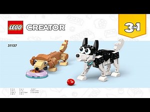 LEGO instructions - Creator - 31137 - Adorable Dogs (Book 3)