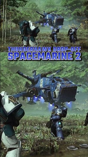 THUNDERHAWK TAKE-OFF EXPERIENCE | TEMPEST GUARD CHAPTER | Warhammer 40K Spacemarine 2 #40k