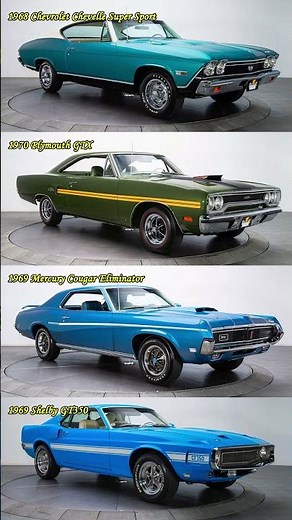 Classic American Muscle Legends | Chevelle SS, GTX, GT350 & Cougar Eliminator