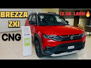 Maruti Brezza ZXi CNG Dual Tone 💥Mileage king + feature loaded + premium looks!