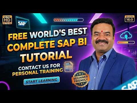 SAP BI Tutorial FOR BEGINNERS