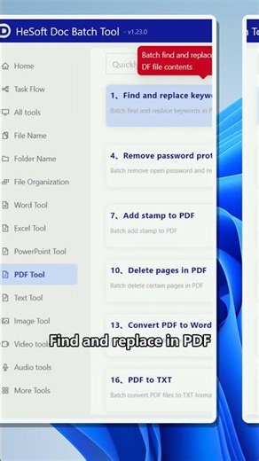 Batch replace fuzzy keywords across multiple PDF files