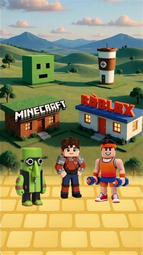 Bacon Roblox vs Minecraft Boy: Wrong House? 🏠😱 #roblox #minecraft