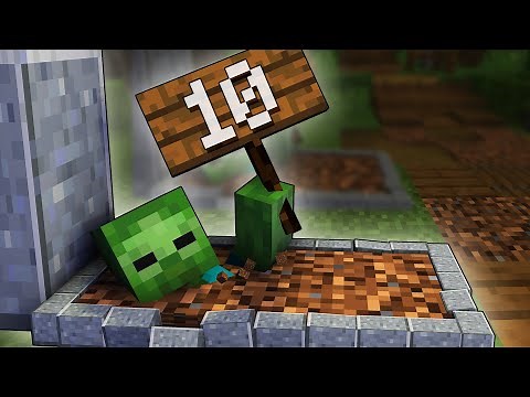 10 Friedhöfe in Minecraft 🔟 Minecraft Friedhof bauen deutsch (Licht aus für mehr Ambiente)