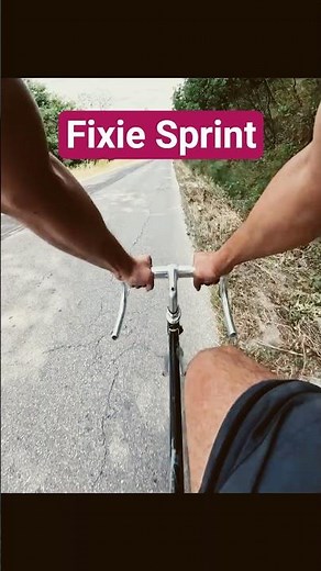 Fixed Gear Bike Downhill