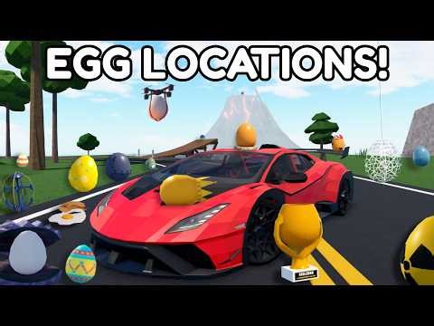 ALL THE EGG LOCATIONS in Car Crushers 2!
