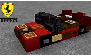 【MINECRAFT汽车教程系列】如何制造一辆（法拉利波托菲诺）超级跑车_哔哩哔哩_bilibili