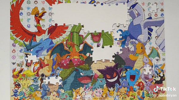 Poke Puzzle #pokemon #jigsawpuzzle #puzzle #puzzletimelapse #puzzletok #stopmotionanimation
