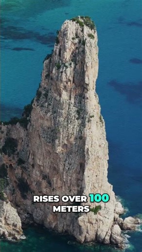 Pedra Longa: Sardinia's Iconic Sea Pinnacle Revealed #shorts
