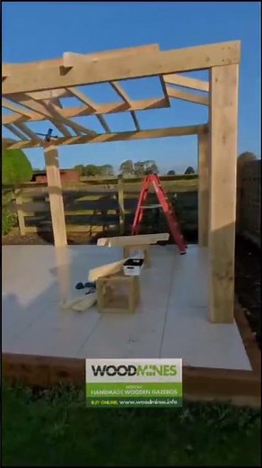 A Gazebo Built with Boundaries & Height in Mind! #diy #gardengazebo #planningpermission #gazebos