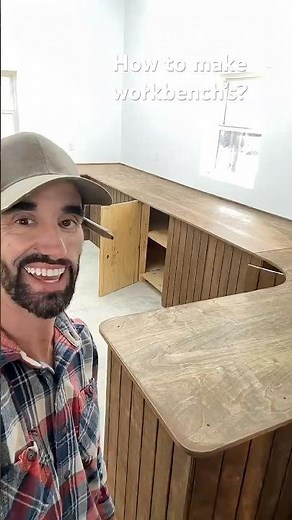 How to build work benches! DIY #workbench #woodworking #shop #building #toolrack